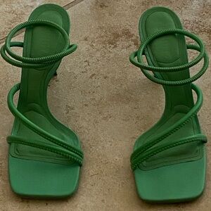 Schutz Shalla Gianni Green Heel Size 8